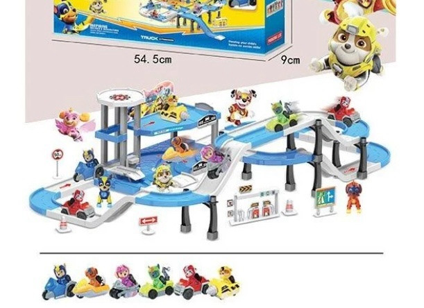 Великий База рятувальників Щенячий патруль Парковка-Гараж Трек 553-389 B, фото 1