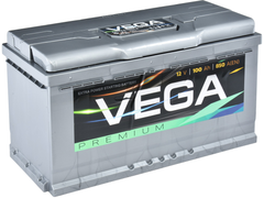 Акумулятор автомобільний VEGA Premium 100 Ah (L+) (850А), фото 1