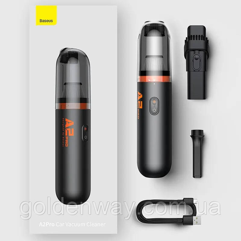 Автомобільний акумуляторний пилосос Baseus A2 Pro Car Vacuum Cleaner 80 Вт 6000 Па VCAQ040002)