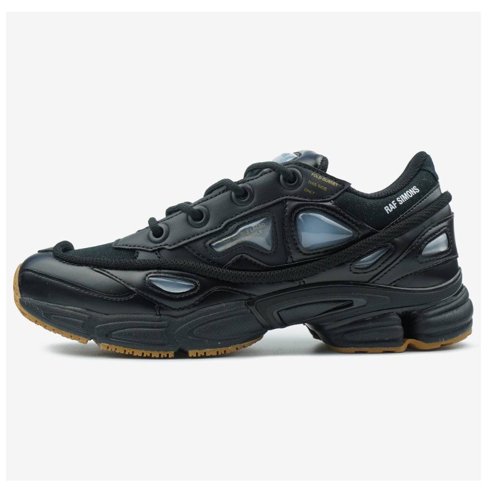 Чоловічі кросівки Adidas x Raf Simons Ozweego 3 Core Black Gum BB6741, чорні адідас раф сімонс озвіго III