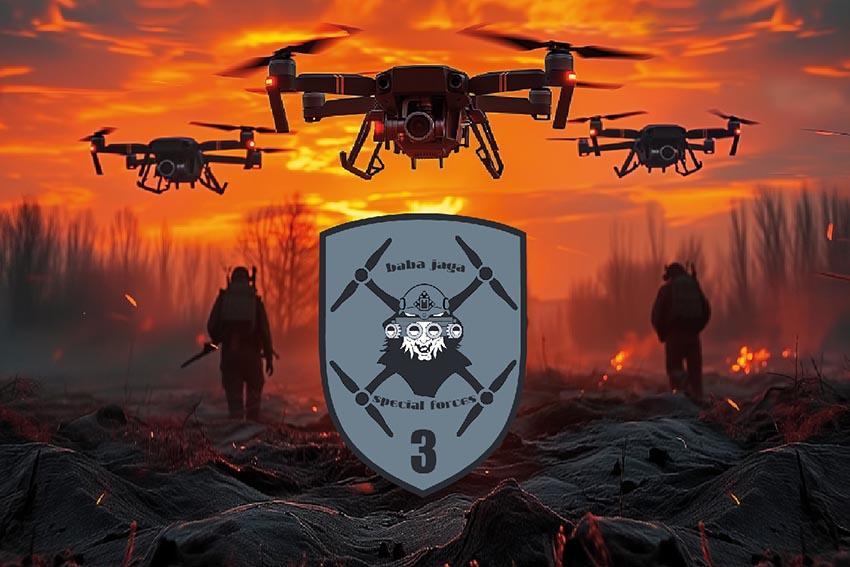 Прапор БПЛА «Vampire» - «Баба-Яга» дрони