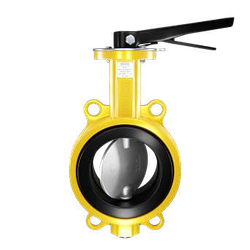 Баттерфляй, затвор дисковий поворотний міжфланцевий чавун, диск - нж сталь 304