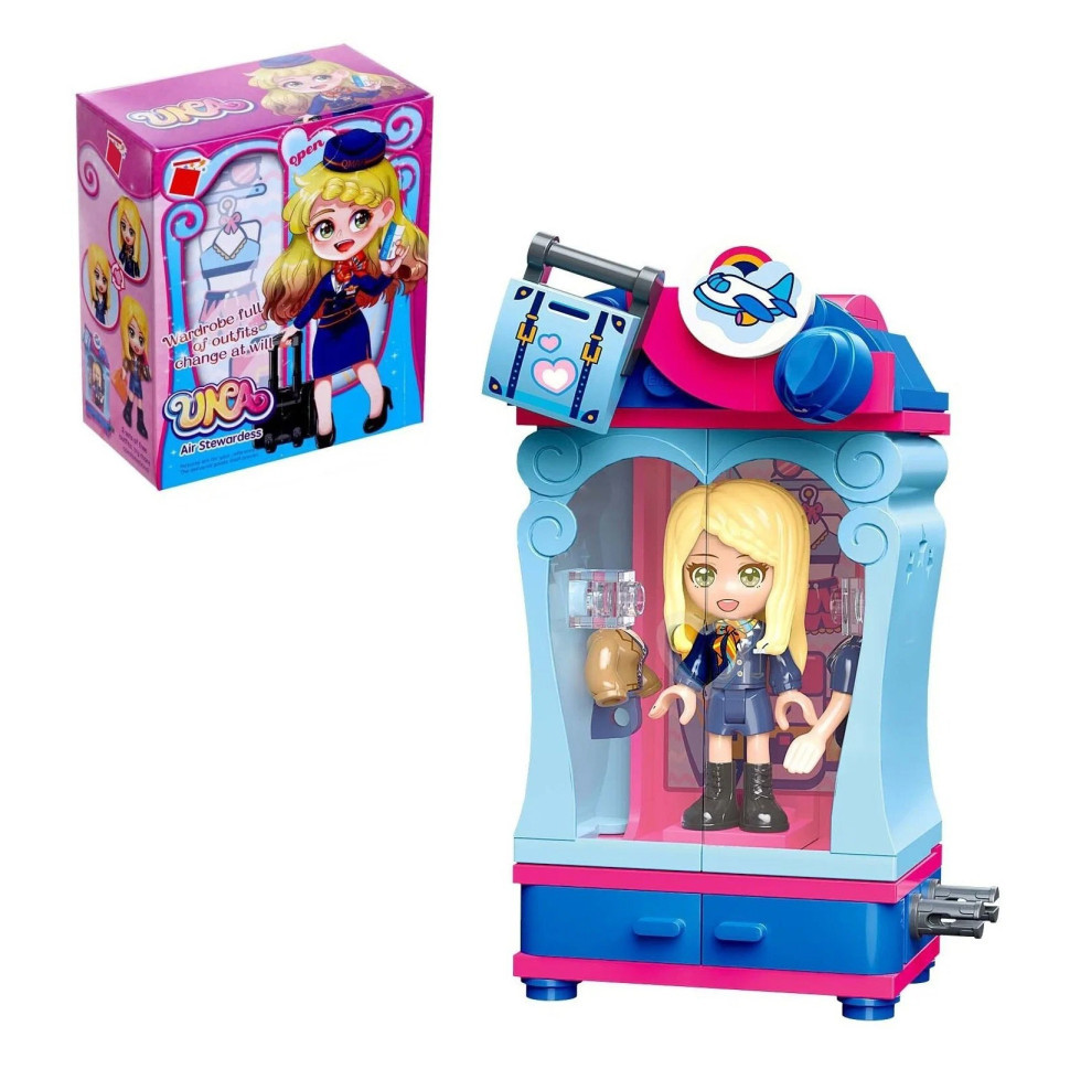 Конструктор Bambi 34011-1/8 фігурка, аксесуари Бортпровідниця, фото 1