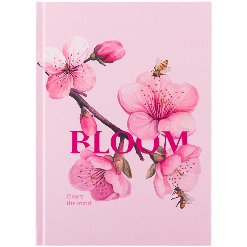 Блокнот Axent A5, тверда обкладинка, клітинка, 96 аркушів Bloom