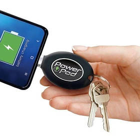 Портативний зарядник Powerbank брелок для ключів екстрена підзарядка iPhone 800mAh роз'єм Type-C