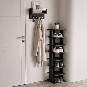 Комплект в передпокій, поличка для взуття + ключниця W-2B+N1+OF-1B