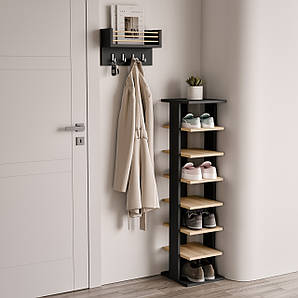 Комплект в передпокій, поличка для взуття + ключниця W-2B+N1+OF-1B