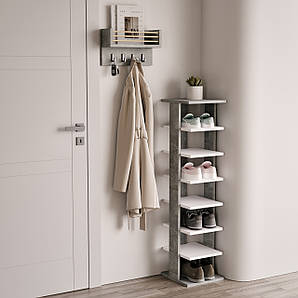 Комплект в передпокій, поличка для взуття + ключниця W-2B+N1+OF-1B