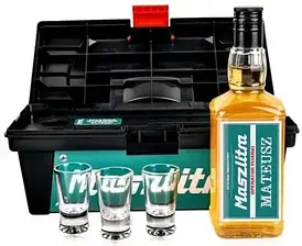 Подарунок Atlango Maszlitra Skrzynka Alkohol Dla Faceta Mężczyzny Taty Dziadka 18-99 Urodziny