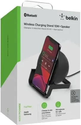 Зарядний пристрій Belkin ładująca BoostCharge + głośnik (AUF001VFBK), фото 4