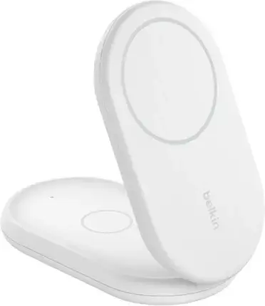 Зарядний пристрій Belkin BoostCharge 15W 2w1 Biała (Qi2), фото 4