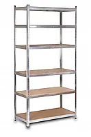 Стелаж металевий з полицями 222 х 90 х 40 см Humberg 4814 поличковий для гаража магазину R_2489