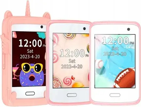 Іграшка Bemi Tok Telefon Dla Dzieci Gsm 8Gb 19 Gier 2 Aparaty Audio Budzik Pink, фото 1