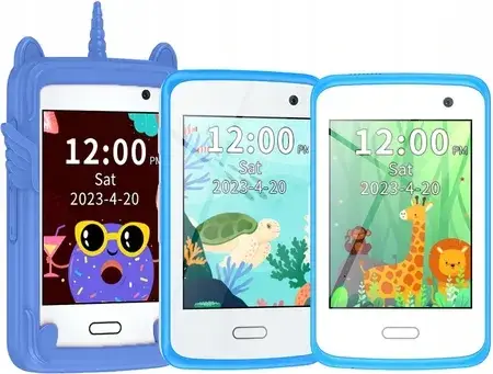 Іграшка Bemi Tok Telefon Dla Dzieci Gsm 8Gb 19 Gier 2 Aparaty Audio Alarm Blue, фото 1