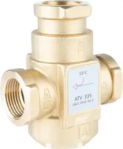 Температурний клапан Afriso Zawór Temperaturowy Atv 335, Dn25, Rp1", Kvs 9, 55°C 1633510