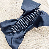 Шпилька для волосся крабик «Віртуозний Бант» (чорний), фото 2