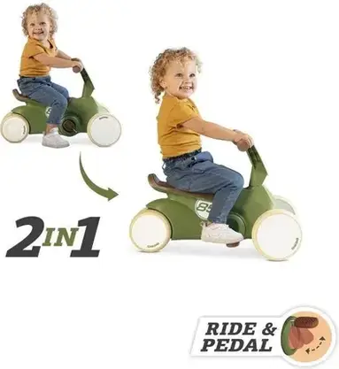 Візок дитячий Berg GO2 Gokart Jeździk 2w1 Retro Green, фото 5