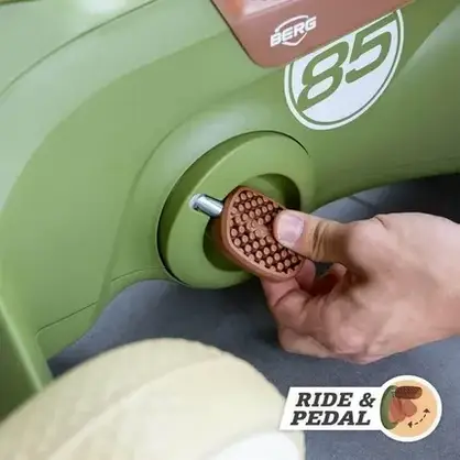 Візок дитячий Berg GO2 Gokart Jeździk 2w1 Retro Green, фото 6