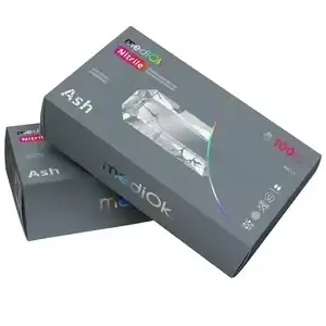 Нітрилові рукавички, 100шт/50 пар, графіт ASH  MediOk