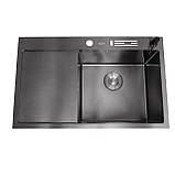 Кухонна мийка Nett NB-7848(L) 7850 чорна з сушкою 3.0/1.5, фото 3