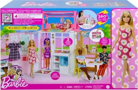 Іграшка Barbie Kompaktowy domek + Lalka HCD48, фото 4