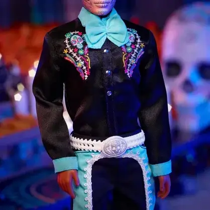 Іграшка Barbie Dia de Muertos Ken Lalka kolekcjonerska HRM73, фото 4