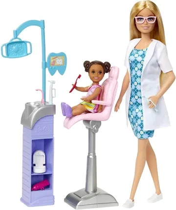 Іграшка Barbie Kariera Dentystka z lalką i akcesoriami HKT69