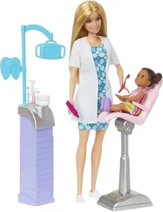 Іграшка Barbie Kariera Dentystka z lalką i akcesoriami HKT69, фото 6