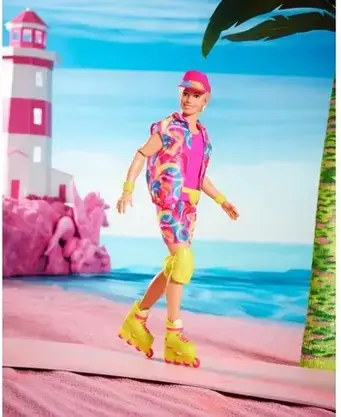 Іграшка Barbie Signature filmowa Ryan Gosling jako Ken na rolkach HRF28, фото 3