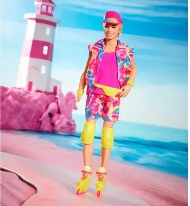 Іграшка Barbie Signature filmowa Ryan Gosling jako Ken na rolkach HRF28, фото 5