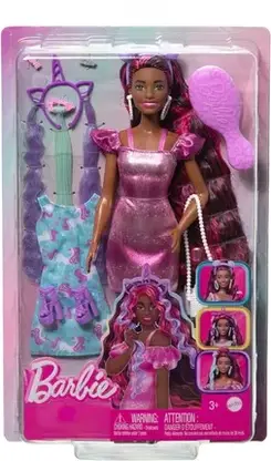 Іграшка Barbie Totally Hair Ciemna Szatynka Z Bardzo Długimi Włosami HKT95 HKT99 JDC86, фото 6