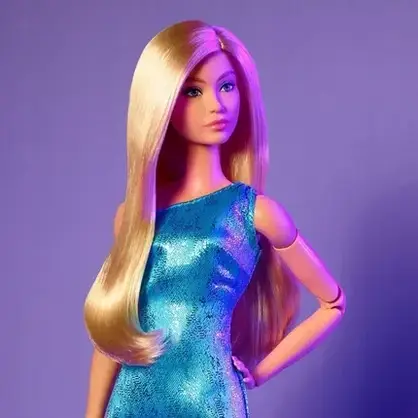 Іграшка Barbie Looks 23 Blond/Niebieska sukienka HRM15, фото 3