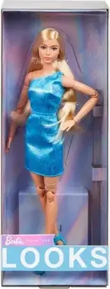 Іграшка Barbie Looks 23 Blond/Niebieska sukienka HRM15, фото 5
