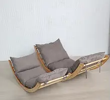 Ліжечко з гойдалкою дитяча та доросла із матрасом