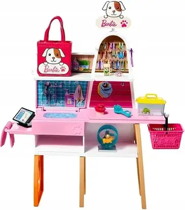 Іграшка Barbie Sklepik-salon dla zwierzaków + Lalka GRG90, фото 6