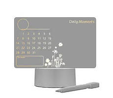 Дошка для нотаток світлодіодний нічник USB дошка для повідомлень святковий світильник календар (Led-calendar) kL.