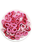 Набір дитячих рожевих гумок для волосся 100 шт (R262672) kL.
