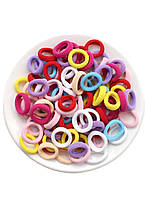 Набір дитячих кольорових гумок для волосся 100 шт (R262673) kL.