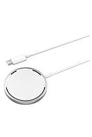 Бездротовий зарядний магнітний пристрій Magsafe 20W швидка зарядка White (50629419) kL.