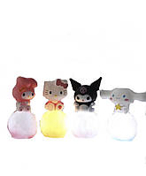 Sanrio нічники Kawaii Kitty, Kuromi Melody аніме фігурки лампа набір 4 штуки (Kitna1229) kL.