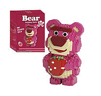 Конструктор Model полуничний ведмедик Лотсо 3D 12см (M1020) kL.