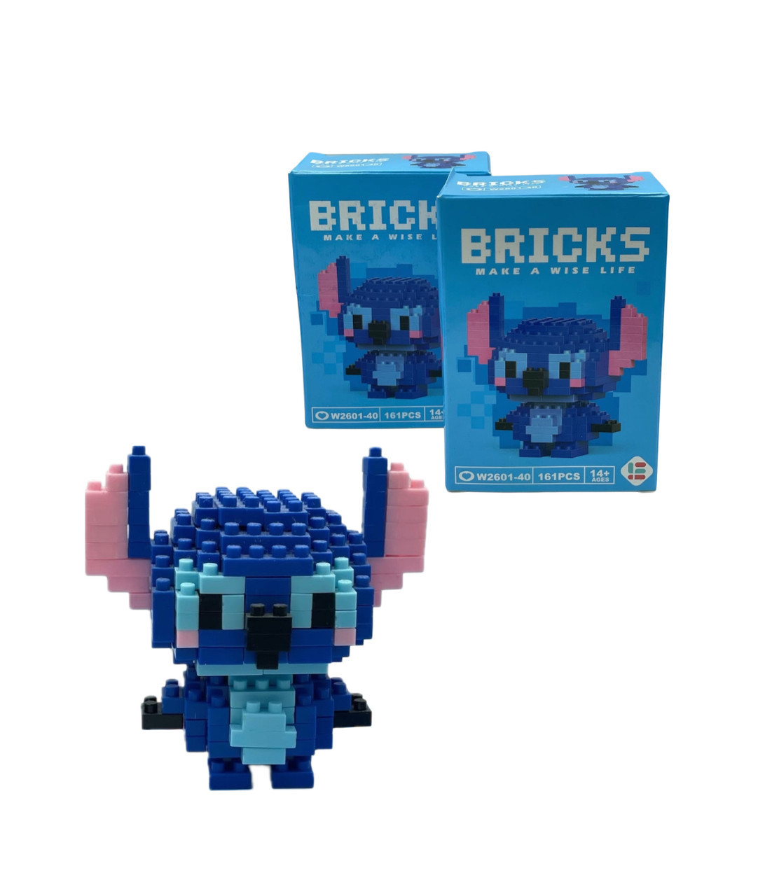 Конструктор Bricks Стич 3D 161 деталь висота 6.5 см (W2601-40)