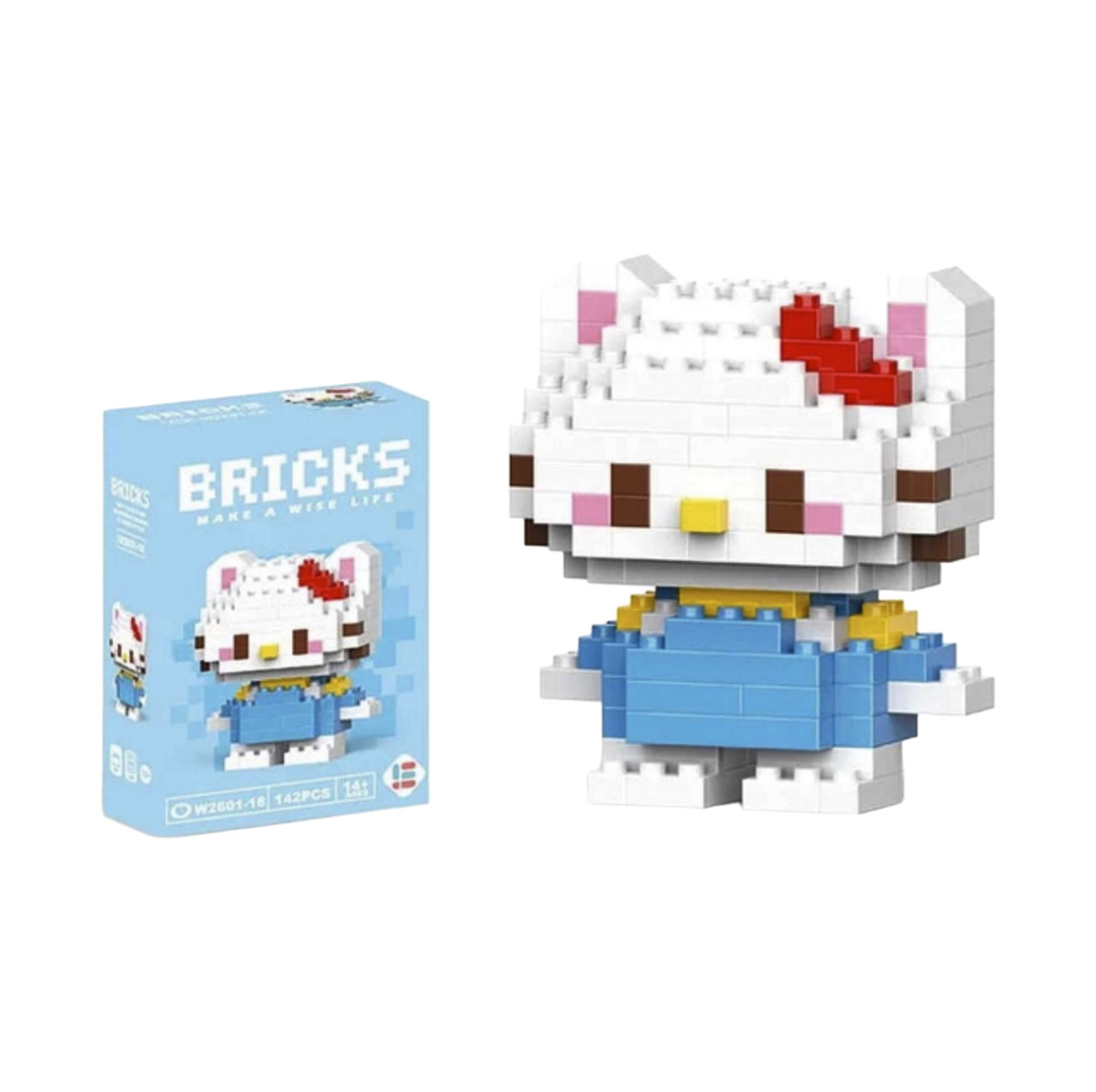 Конструктор Bricks Mimmy Hello Kitty 3D 142 деталі висота 5.5 см (M3018)