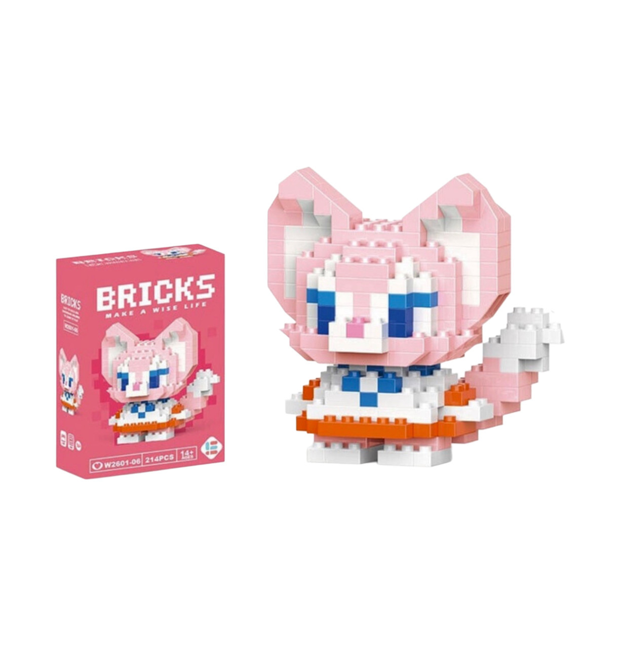 Конструктор Bricks Lina Bell Duffy and Friends 3D 214 деталі висота 6.5 см (W2601-06)