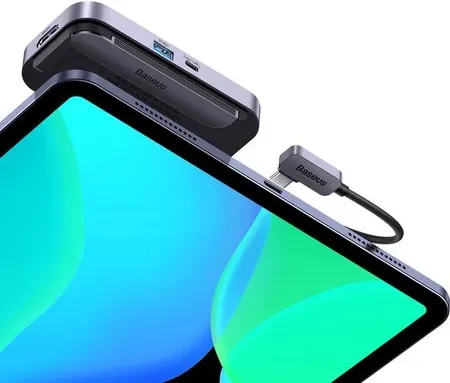 Зарядний кабель Baseus PadJoy 4 Port HUB Adapter Type C 4w1 HDMI 4K USB 3.0 Mini Jack 3.5mm 100W