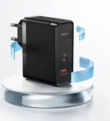 Зарядний кабель Baseus Gan5 Pro + Usb-C Black, фото 3