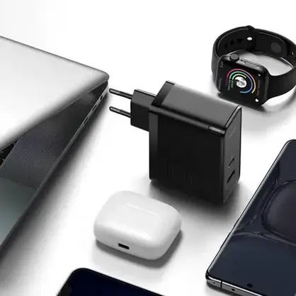 Зарядний кабель Baseus Gan5 Pro + Usb-C Black, фото 6