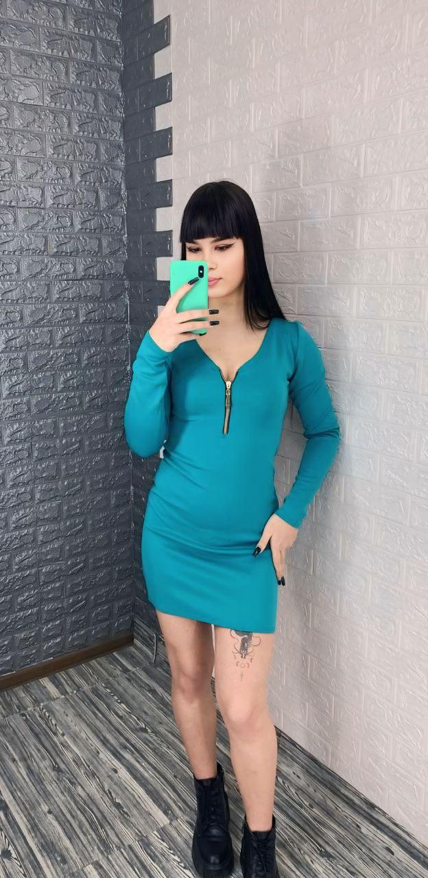 Плаття з блискавкою на грудях, фото 1