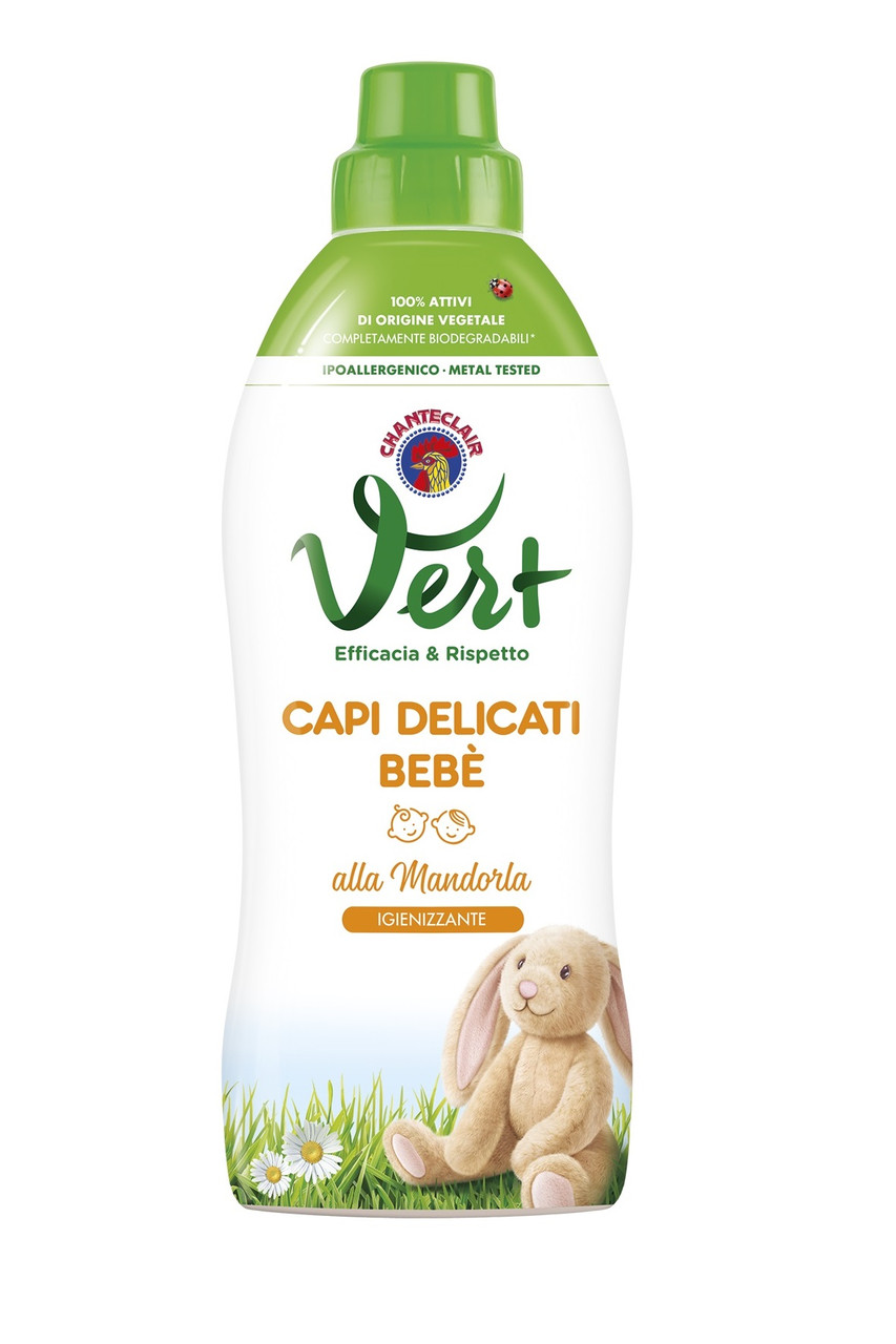Засіб для прання дитячих речей ChanteClair Vert Bebe Capi Delicati Мигдаль 750мл 25 прань, фото 1
