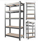 Стелаж металевий 220х90х40 5 полиць (сірий) навантаження - 175 кг на полицю Польща, фото 5